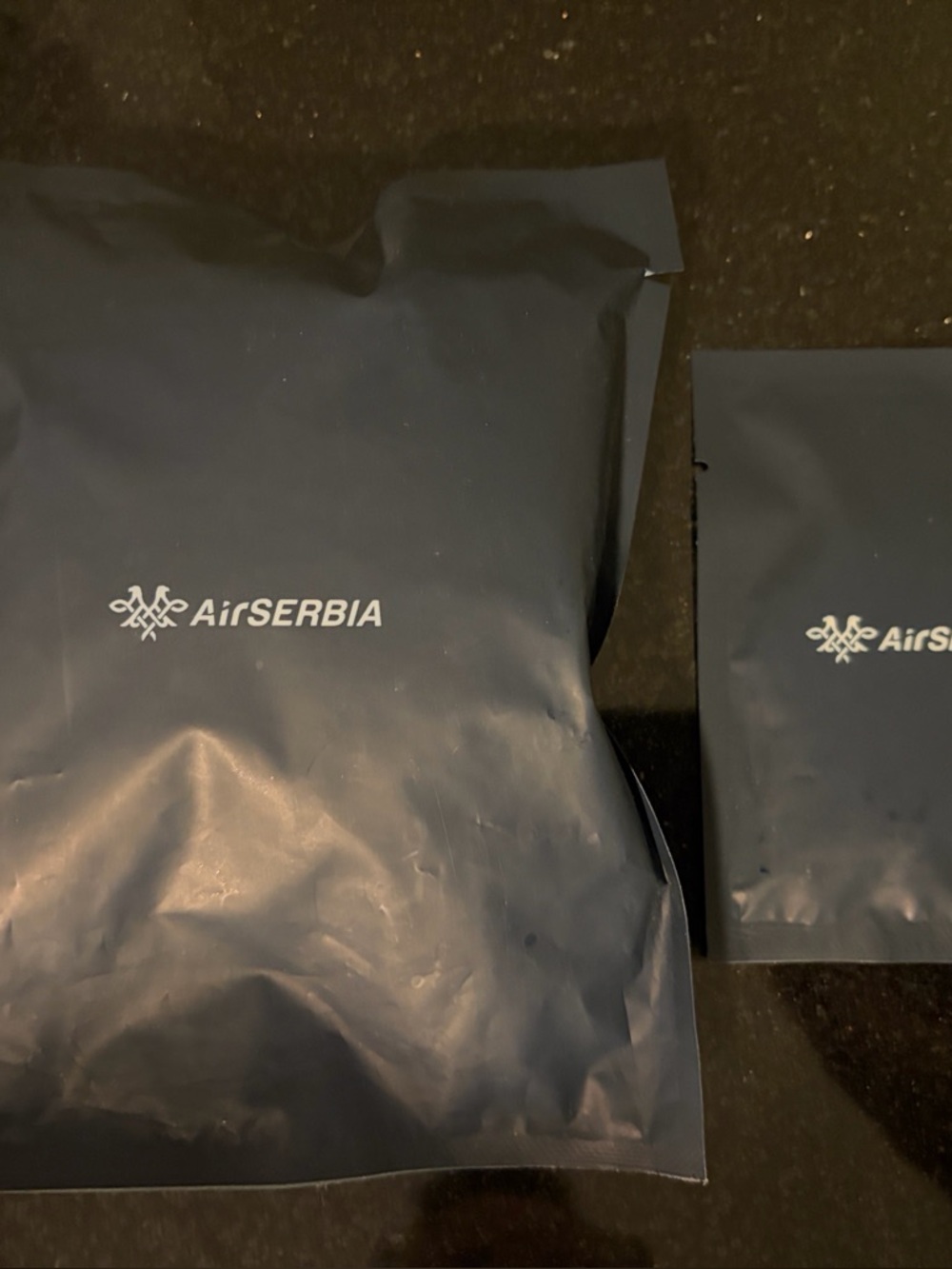 Air Serbia Accessory Travel Pouches - Sleep Pack & Care Pack